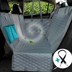 Dog Car Seat Cover - Large Seat Guard Waterproof Back Seat Extended Cover With Mesh Window Storage Pockets
