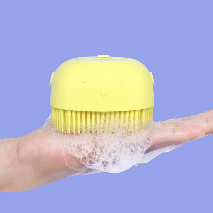 Cute Dog Bath Brush - Dog Bath Massage Brush Dog Grooming Cleaning Tool Soft Silicone